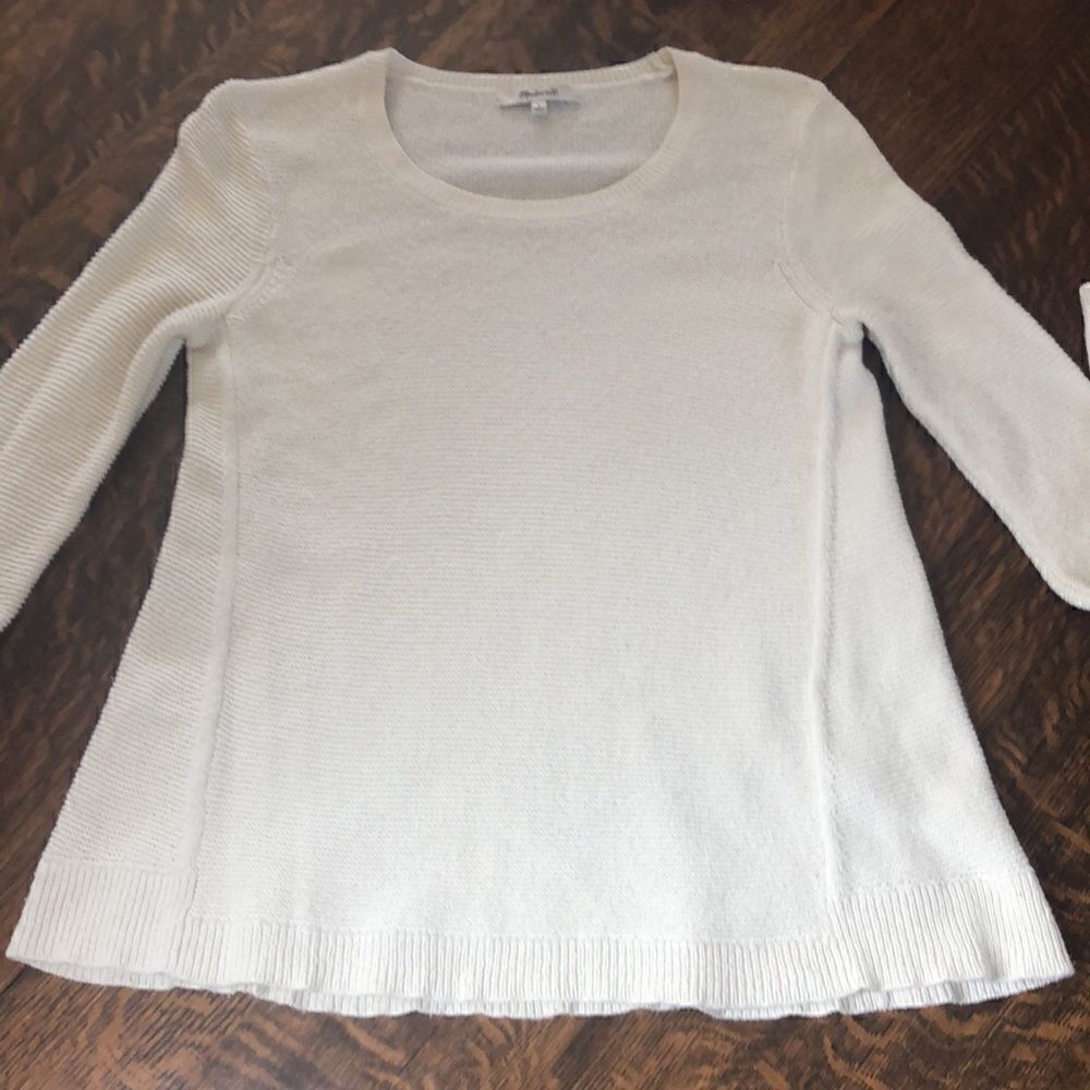 Madewell Natural Cotton Normcore Sweater Size S - Picture 6 of 12